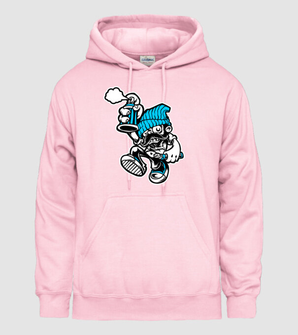 Graffiti model roz deschis pe tricou