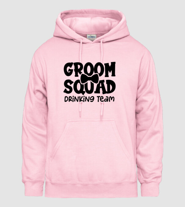 Groom Squad model roz deschis pe tricou