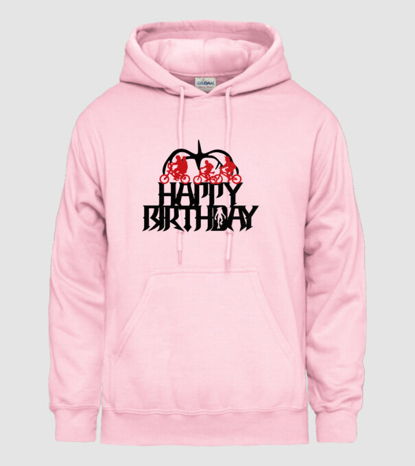 happy birthday stranger things model roz deschis pe tricou