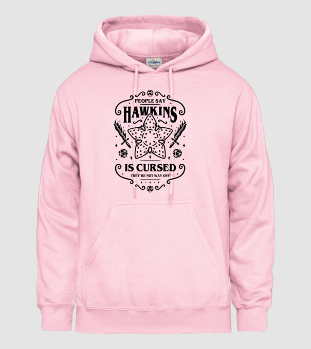 hawkins is cursed model roz deschis pe tricou