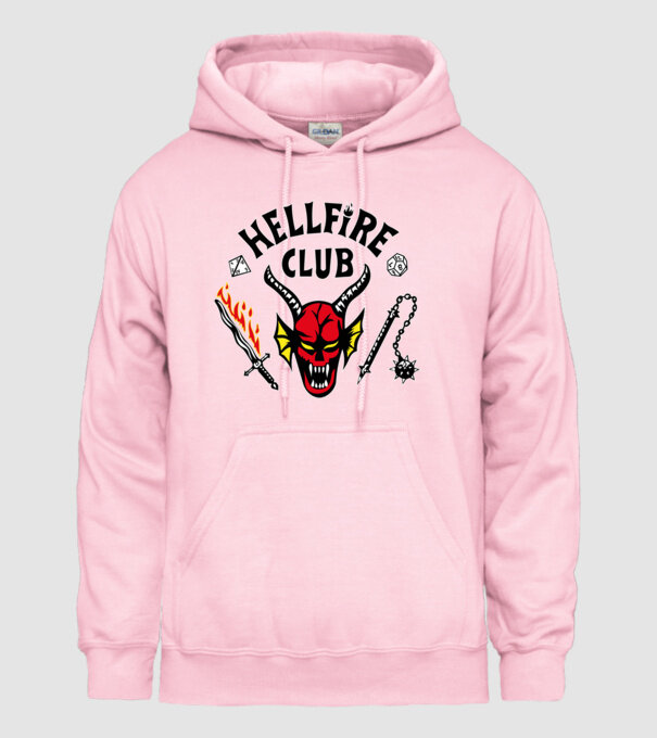 HELLFIRE CLUB model roz deschis pe tricou