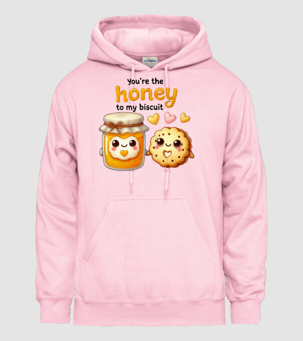 Honey to my Biscuit model roz deschis pe tricou