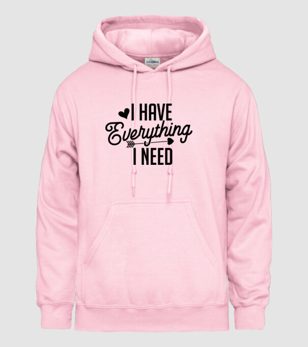 I have everything model roz deschis pe tricou