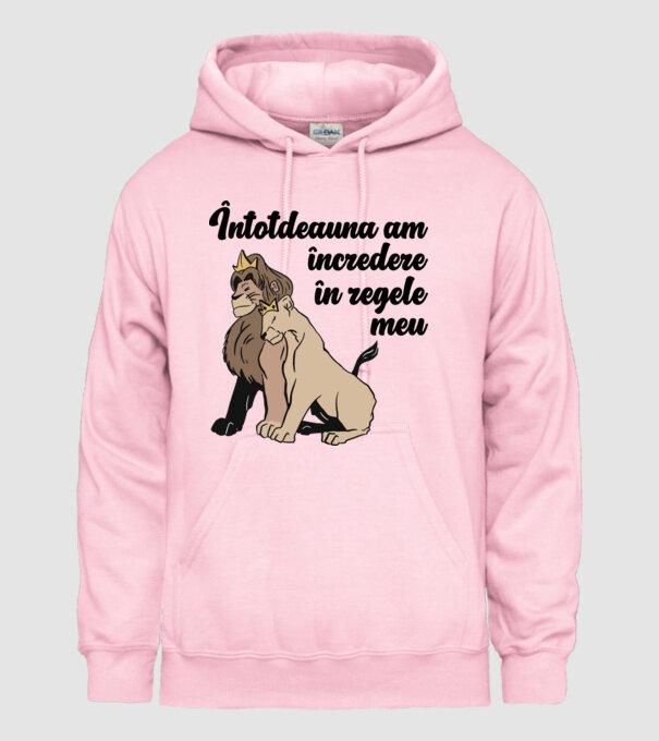 Întotdeauna am încredere în regele meu model roz deschis pe tricou