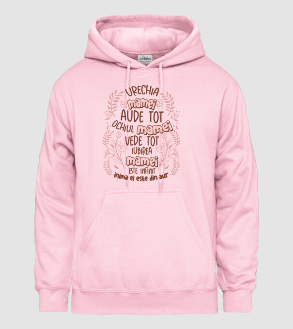 Iubirea mamei este infinit model roz deschis pe tricou