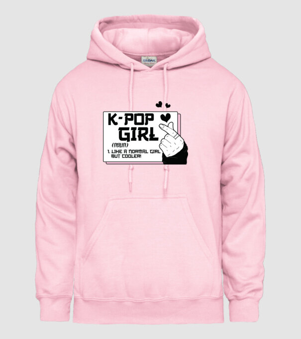 K-POP FANGIRL model roz deschis pe tricou