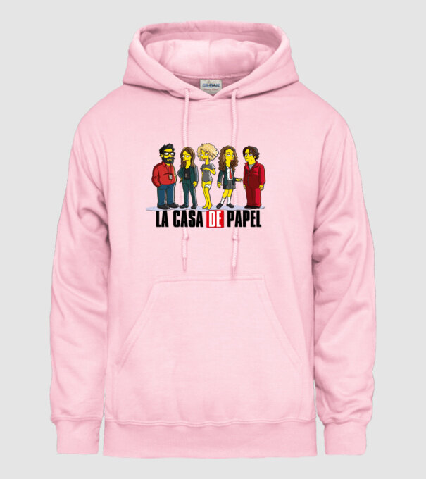 la casa de papel simpson model roz deschis pe tricou
