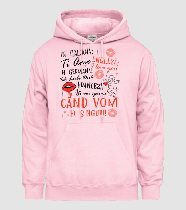 Lecție de limbă model roz deschis pe tricou
