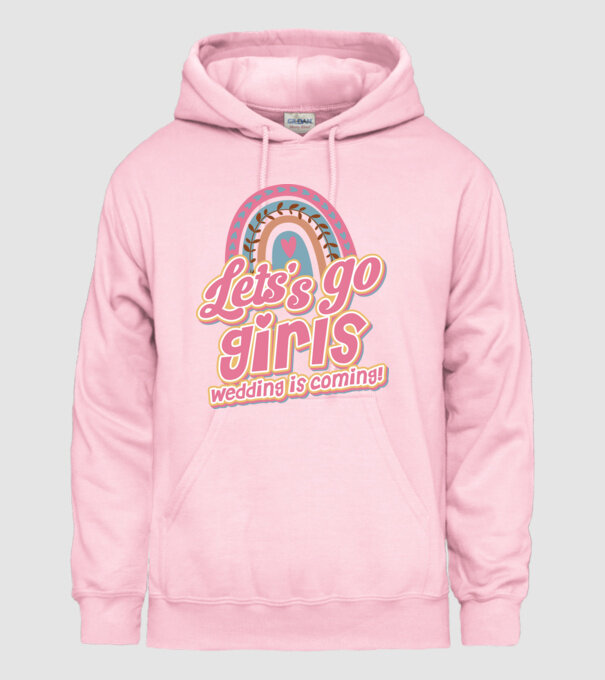 Lets go girls model roz deschis pe tricou
