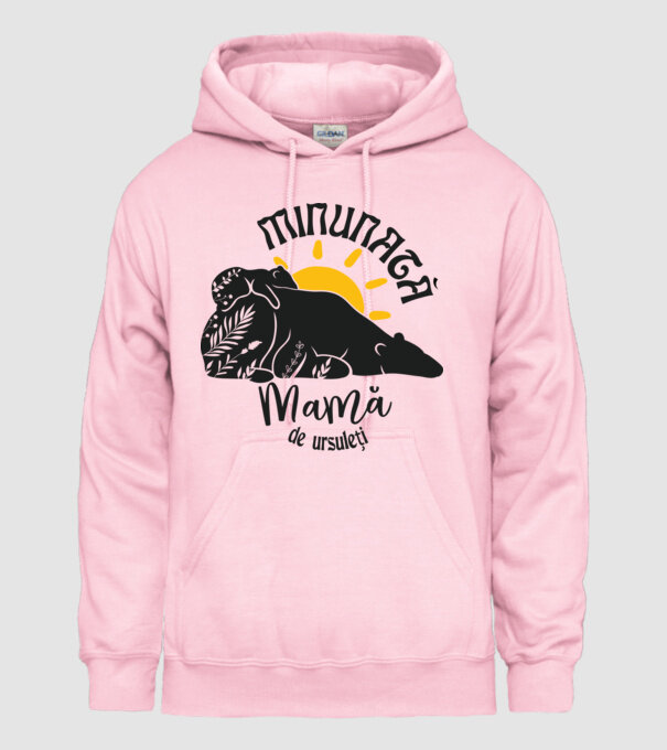 Minunată mamă de ursuleți model roz deschis pe tricou