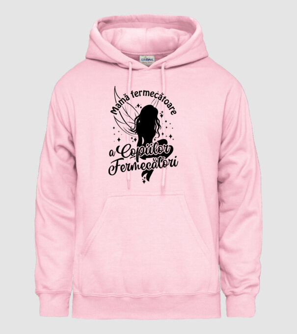 Mamă fermecătoare a copiilor fermecători model roz deschis pe tricou