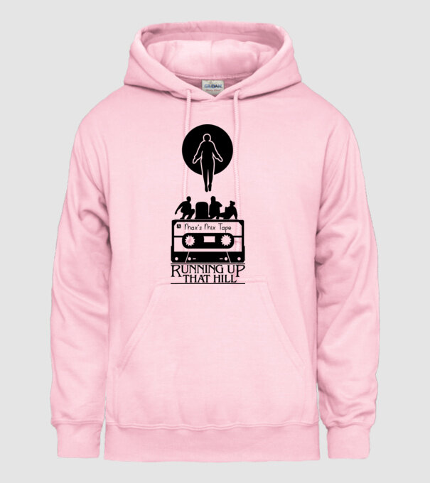 maxs mix tape stranger things model roz deschis pe tricou