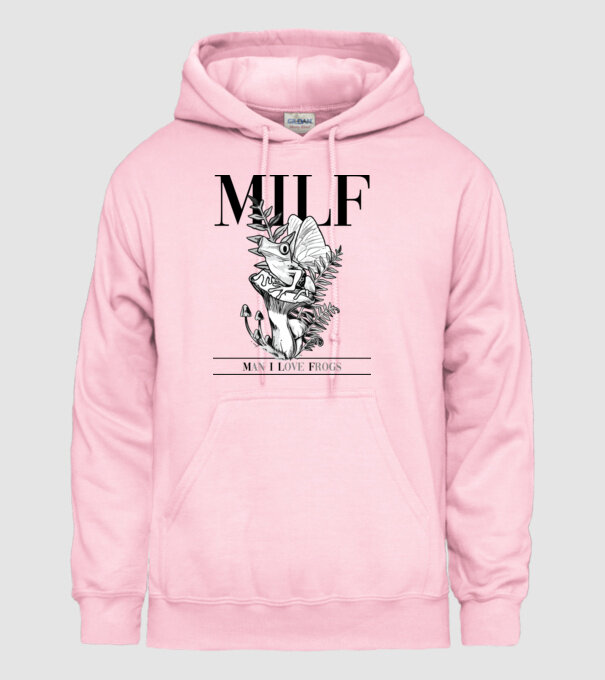 MILF man i love frogs model roz deschis pe tricou