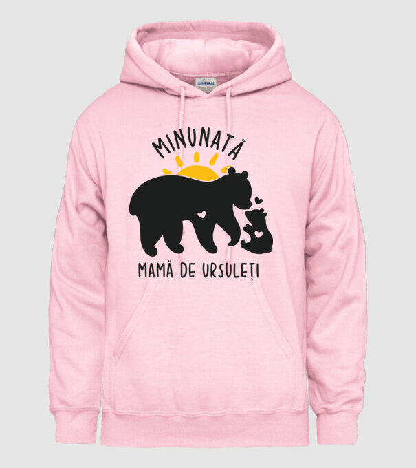 Minunată mamă de ursuleți model roz deschis pe tricou
