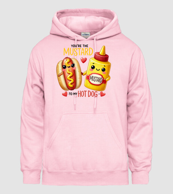 Mustard to my Hot Dog model roz deschis pe tricou