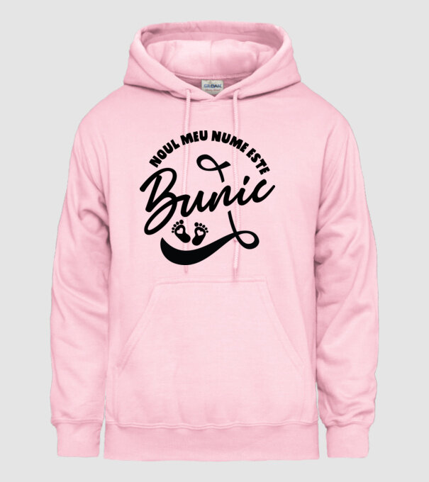 Noul meu nume este Bunic model roz deschis pe tricou