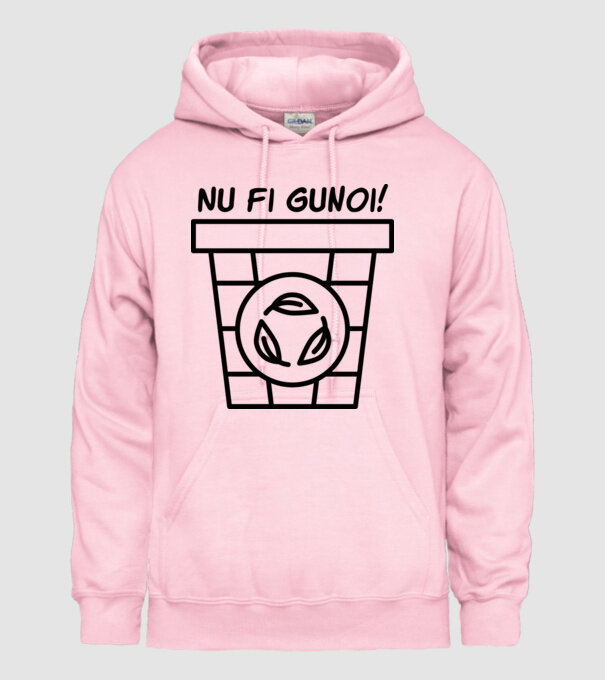 Nu fi gunoi model roz deschis pe tricou