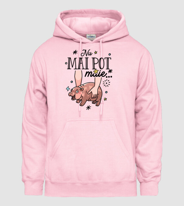 Nu mai pot muie... model roz deschis pe tricou