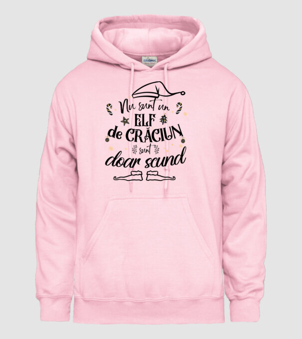 Nu sunt un elf de Crăciun, sunt doar scund ALB model roz deschis pe tricou