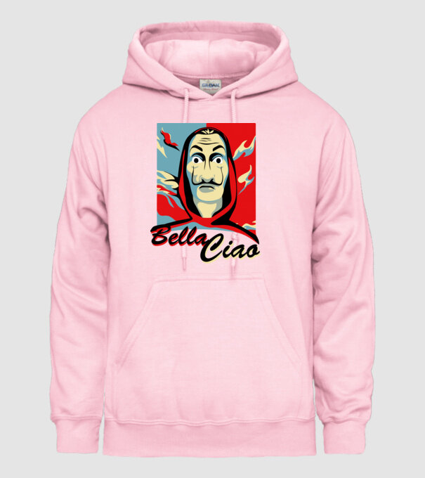 obey bella ciao model roz deschis pe tricou