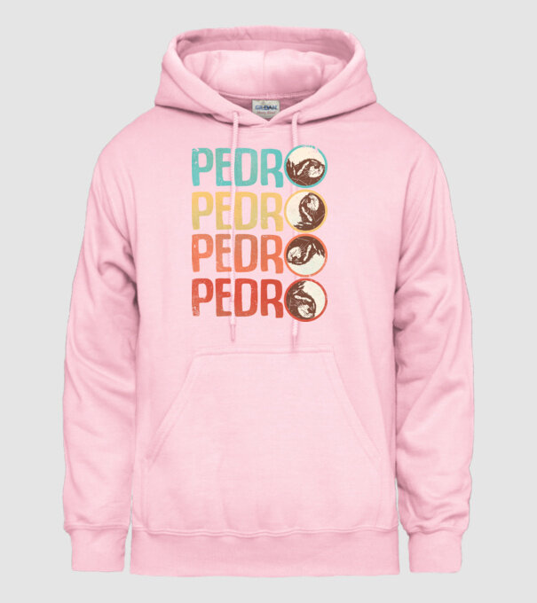 Pedro Pedro retro model roz deschis pe tricou