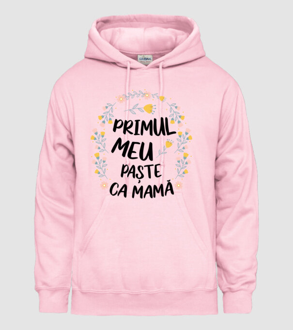 Primul meu Paște ca mamă model roz deschis pe tricou