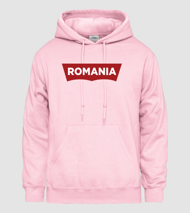 România levis model roz deschis pe tricou