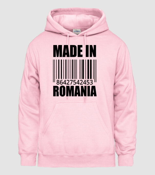 România made in model roz deschis pe tricou