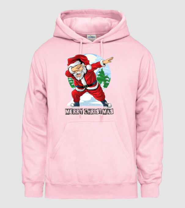 Santa merry christmas model roz deschis pe tricou