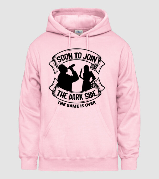 Soon join the dark side model roz deschis pe tricou
