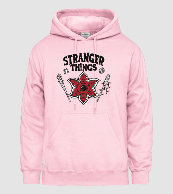 stranger things demogorgon head2 model roz deschis pe tricou