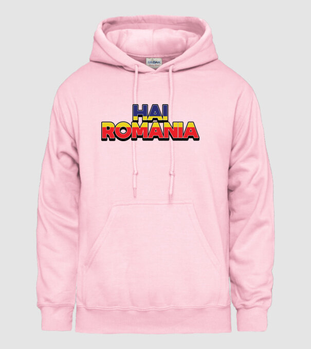 Subtitlu Hai Romania model roz deschis pe tricou