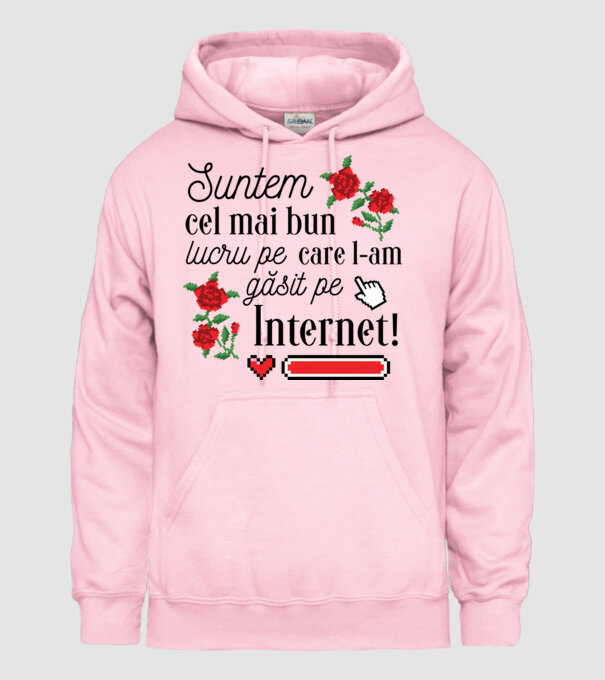 Suntem cel mai bun lucru pe care l-am găsit pe internet model roz deschis pe tricou