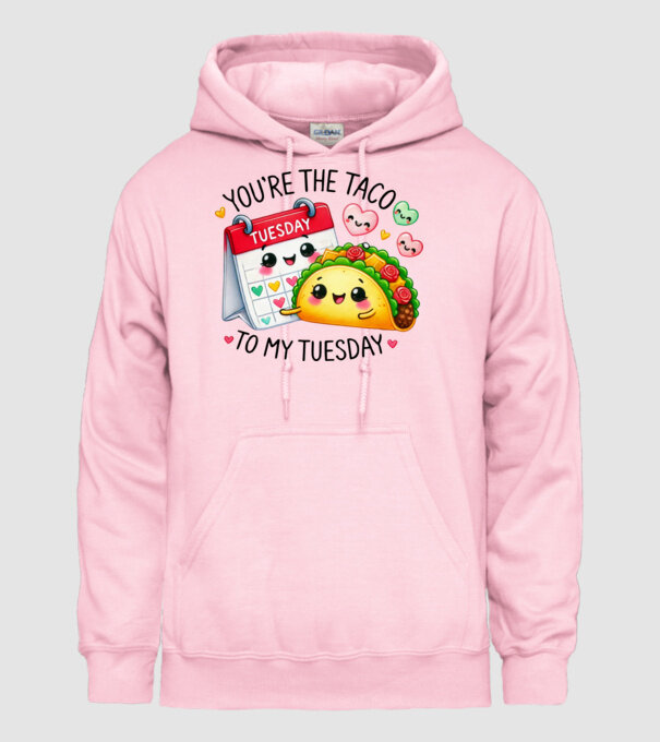 Taco to my Tuesday model roz deschis pe tricou