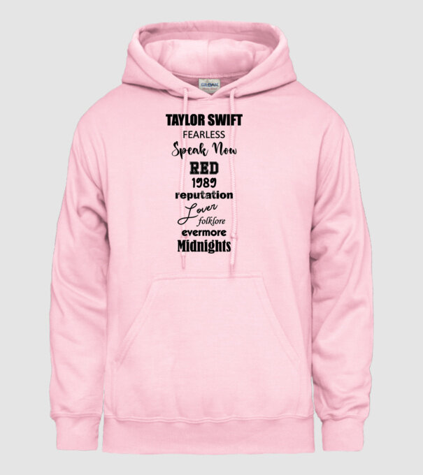 Taylor Swift Eras model roz deschis pe tricou