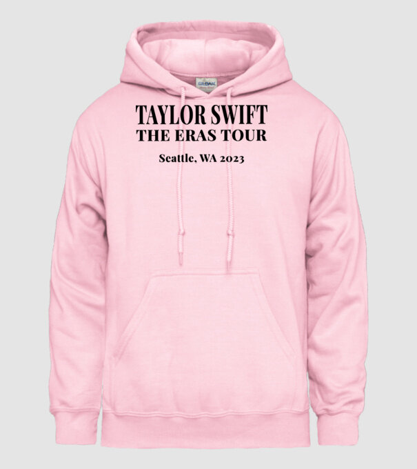 Taylor Swift Eras tour text2 model roz deschis pe tricou