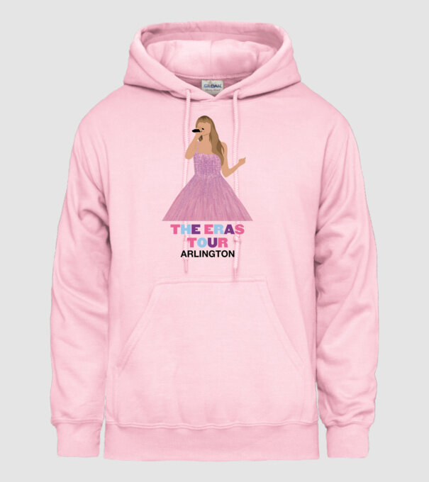 Taylor Swift The Eras Tour Arlington model roz deschis pe tricou