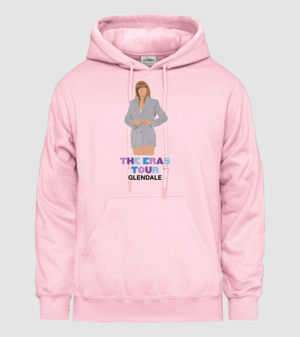 Taylor Swift The Eras Tour Glendale 2 model roz deschis pe tricou