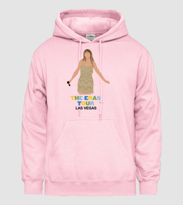 Taylor Swift The Eras Tour Las Vegas model roz deschis pe tricou