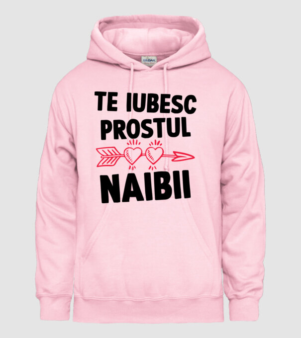 Te iubesc, prostul naibii model roz deschis pe tricou