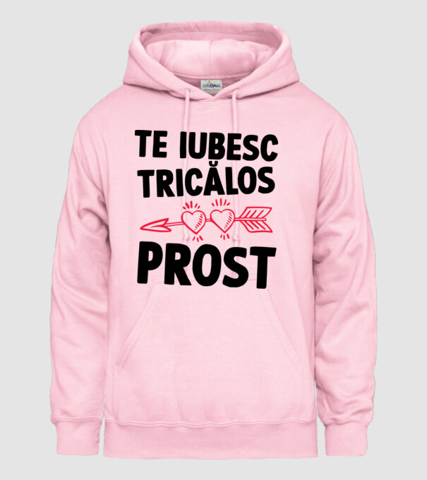 Te iubesc, ticălos prost model roz deschis pe tricou