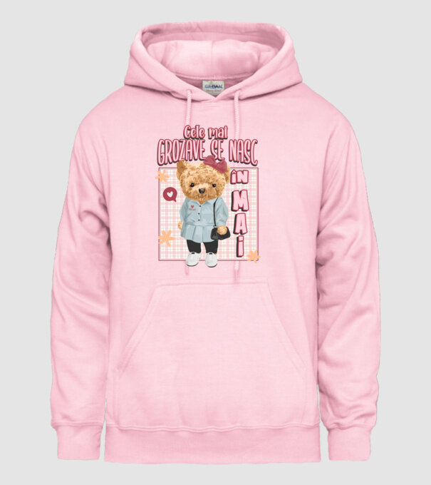 Teddy cele cool girl MAI model roz deschis pe tricou
