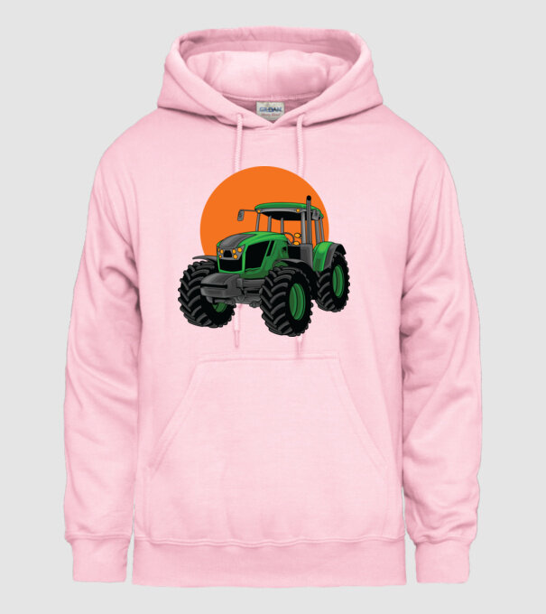 TRACTOR model roz deschis pe tricou