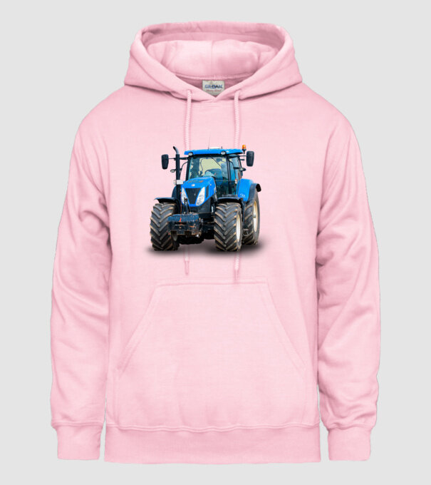 TRACTOR model roz deschis pe tricou
