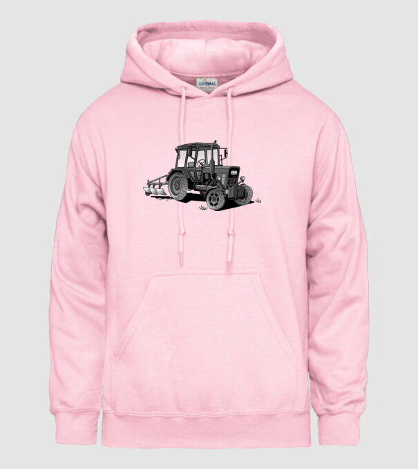 TRACTOR model roz deschis pe tricou