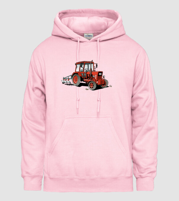 TRACTOR model roz deschis pe tricou