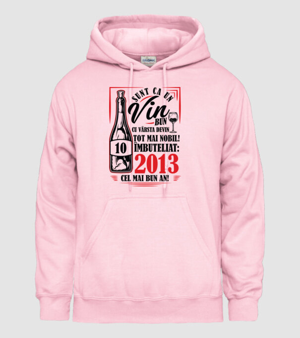 Un Vin Bun 10  2013 model roz deschis pe tricou