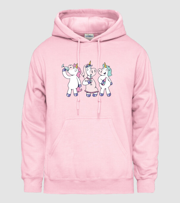 unicorn Bachelorette model roz deschis pe tricou