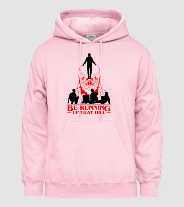 vecna running up that hill model roz deschis pe tricou