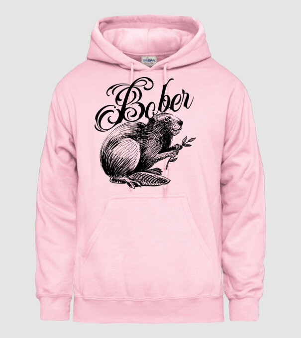 Vintage Bober model roz deschis pe tricou
